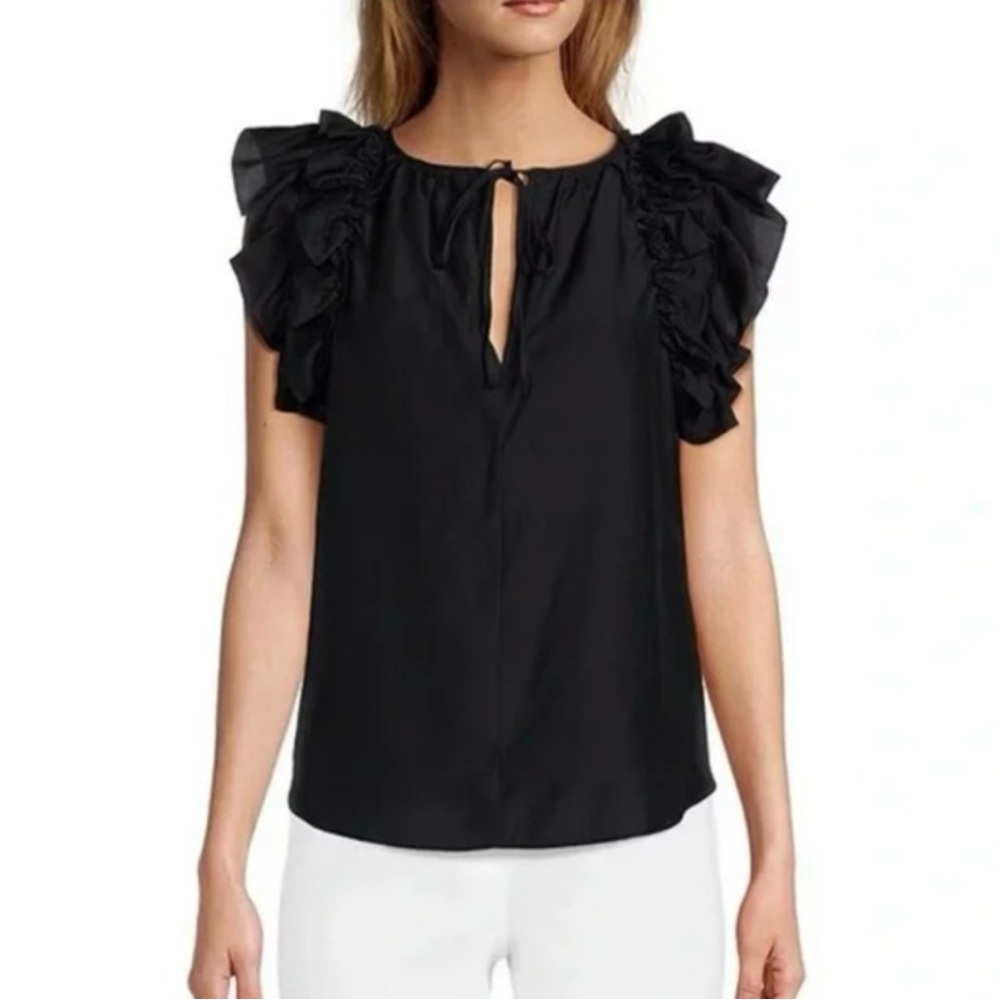 Antonio Melani Split V-Neck Blouse